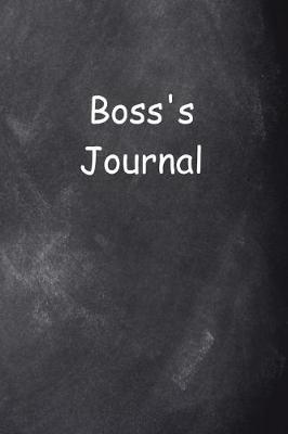 Cover of Boss's Journal Chalkboard Design