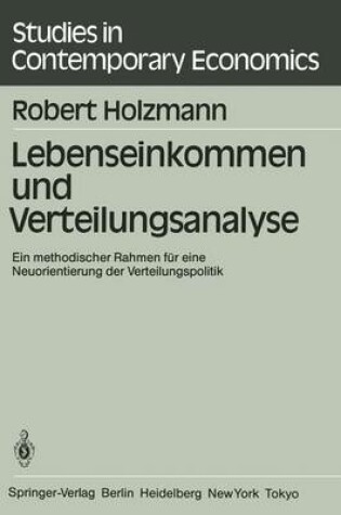 Cover of Lebenseinkommen und Verteilungsanalyse