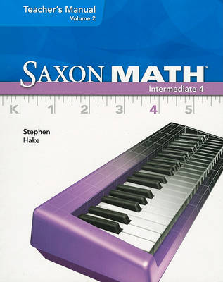 Book cover for Saxon Math Intermediate 4, Volume 2