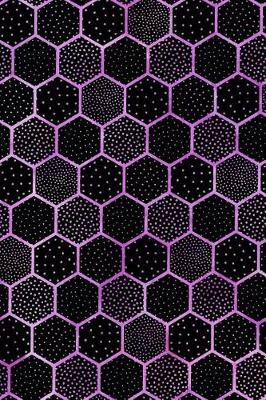 Cover of Journal Notebook Polka Dots and Hexagons Pattern 9