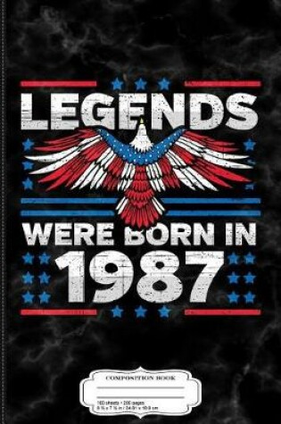 Cover of Legends Were Born in 1987 Patriotic Birthday