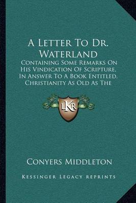 Book cover for A Letter to Dr. Waterland