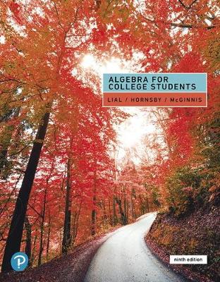 Book cover for Algebra for College Students, Loose-Leaf Edition