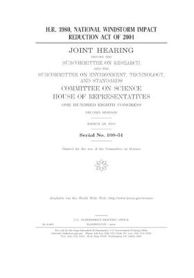 Book cover for H.R. 3980, National Windstorm Impact Reduction Act of 2004