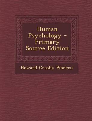 Book cover for Human Psychology - Primary Source Edition