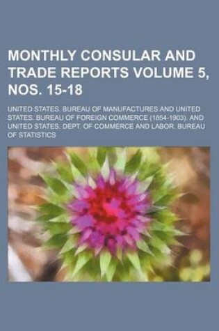 Cover of Monthly Consular and Trade Reports Volume 5, Nos. 15-18