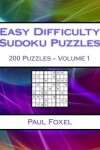 Book cover for Easy Difficulty Sudoku Puzzles Volume 1