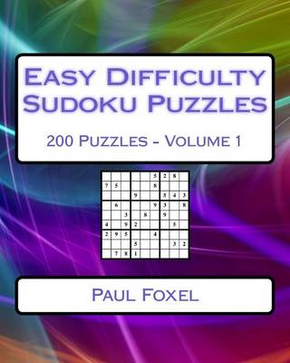 Book cover for Easy Difficulty Sudoku Puzzles Volume 1