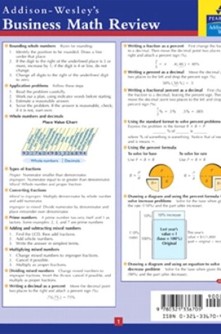 Cover of Business Math Study Card