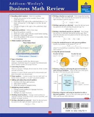 Book cover for Business Math Study Card