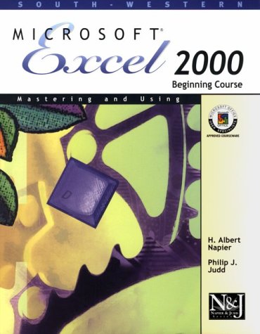 Book cover for Mastering and Using Microsoft Excel 2000 Beginning Course