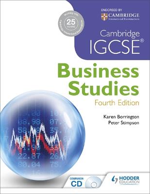 Book cover for Cambridge IGCSE Business Studies 4th edition