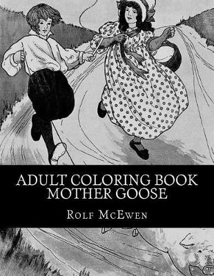 Book cover for Adult Coloring Book - Mother Goose