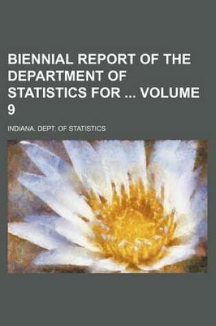 Cover of Biennial Report of the Department of Statistics for Volume 9