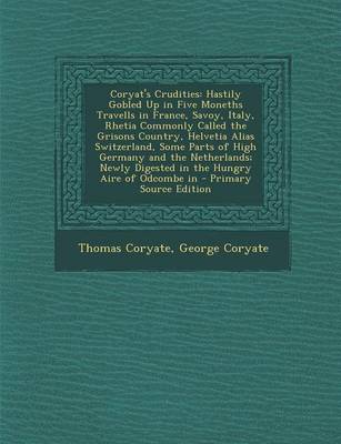 Book cover for Coryat's Crudities