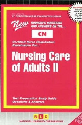 Cover of Nursing Care of Adults II