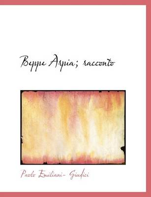 Book cover for Beppe Arpia; Racconto