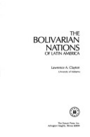 Cover of Bolivian Nations of Latin America