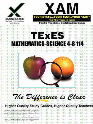 Book cover for TExES Mathematics-Science 4-8 114 Teacher Certification Test Prep Study Guide
