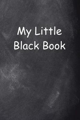 Book cover for My Little Black Book Chalkboard Design