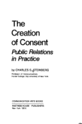 Cover of The Creation of Consent