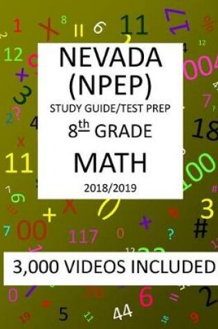 Cover of 8th Grade NEVADA NPEP, 2019 MATH, Test Prep