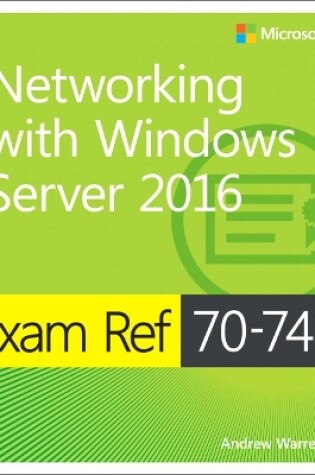 Cover of Exam Ref 70-741 Networking with Windows Server 2016