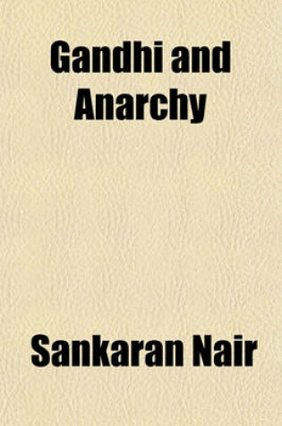 Cover of Gandhi and Anarchy