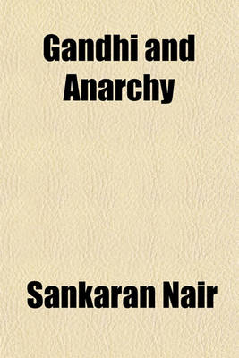 Book cover for Gandhi and Anarchy