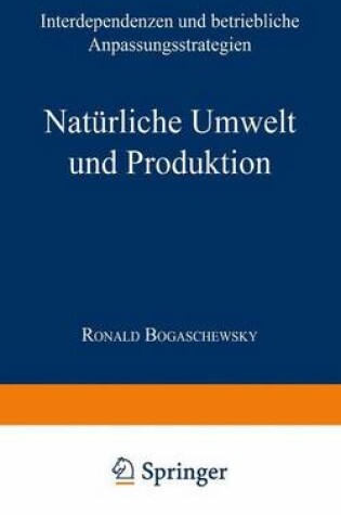 Cover of Natürliche Umwelt und Produktion