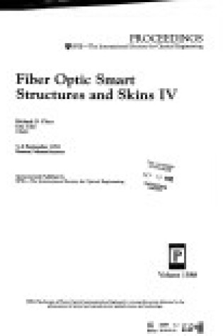 Cover of Fiber Optic Smart Structures and Skins Four