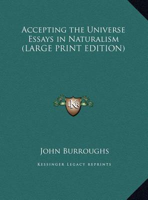 Book cover for Accepting the Universe Essays in Naturalism
