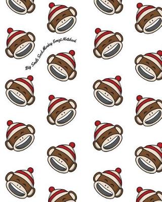 Book cover for Big Smile Sock Monkey Emoji Notebook