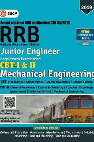 Cover of Rrb (Railway Recruitment Board) 2019 - Junior Engineer CBT -I & II - Mechanical & Allied Engineering