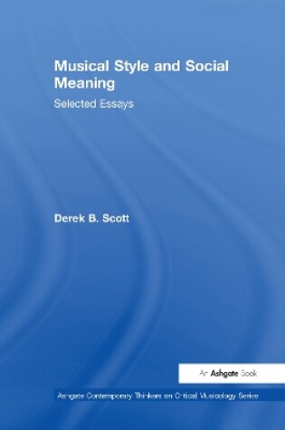 Cover of Musical Style and Social Meaning