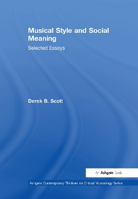 Book cover for Musical Style and Social Meaning