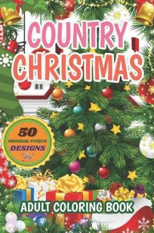 Cover of Country Christmas Adult Coloring Book