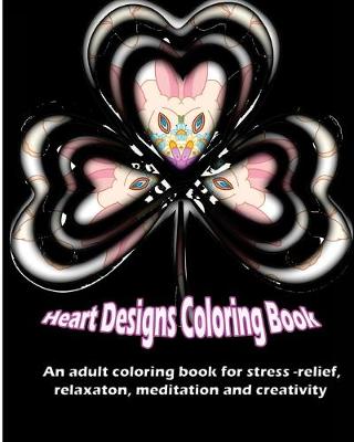 Book cover for Heart Designs Coloring Book