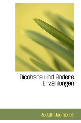 Book cover for Nicotiana Und Andere Erz Hlungen