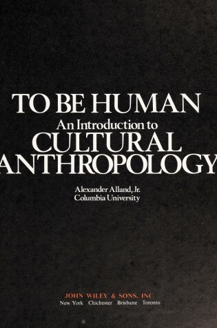 Cover of To Be Human