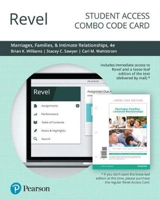 Book cover for Revel for Marriages, Families, and Intimate Relationships -- Combo Access Card
