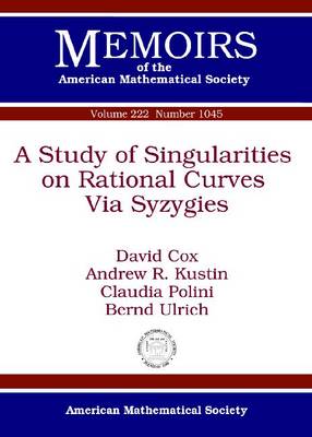 Book cover for A Study of Singularities on Rational Curves Via Syzygies