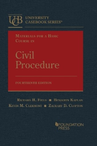 Cover of Materials for a Basic Course in Civil Procedure