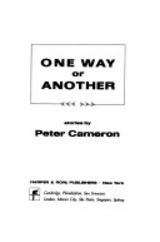 Cover of One Way or Another