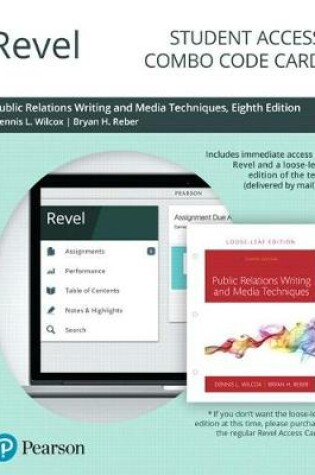 Cover of Revel for Public Relations Writing and Media Techniques -- Combo Access Card