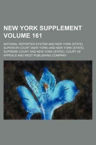 Cover of New York Supplement Volume 161