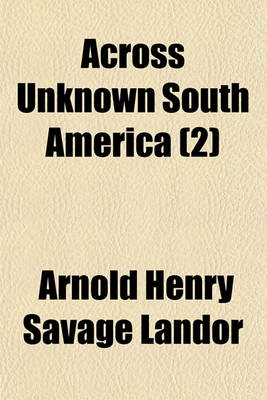 Book cover for Across Unknown South America (2)