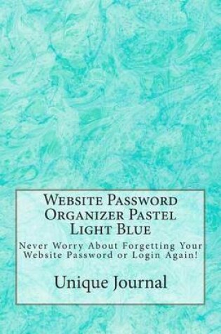 Cover of Website Password Organizer Pastel Light Blue