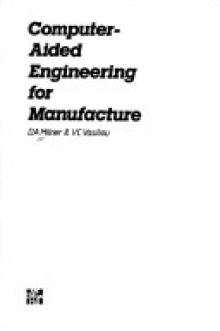 Cover of Computer-Aided Eng Manufact -Wb/1