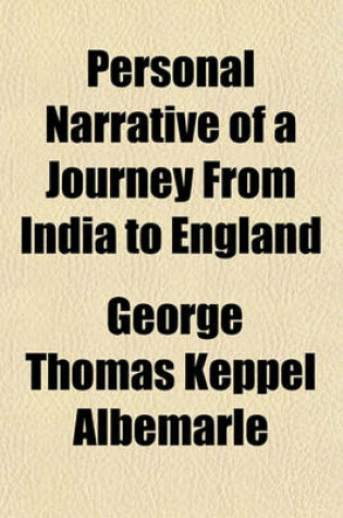 Cover of Personal Narrative of a Journey from India to England